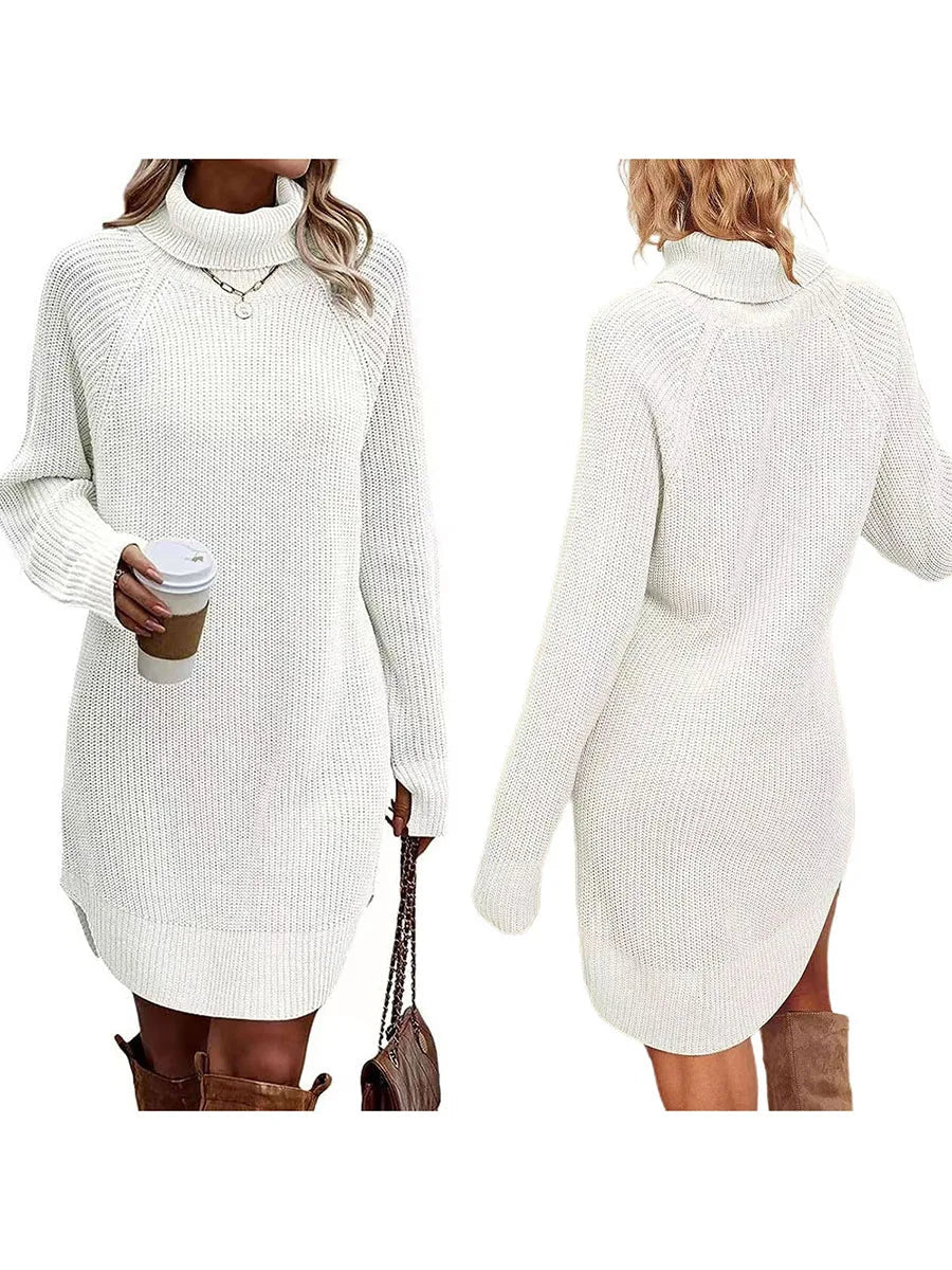 Melly - Women's Knitted Sweater Dress