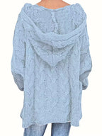 Ann- Knitted Hoodie Cardigan