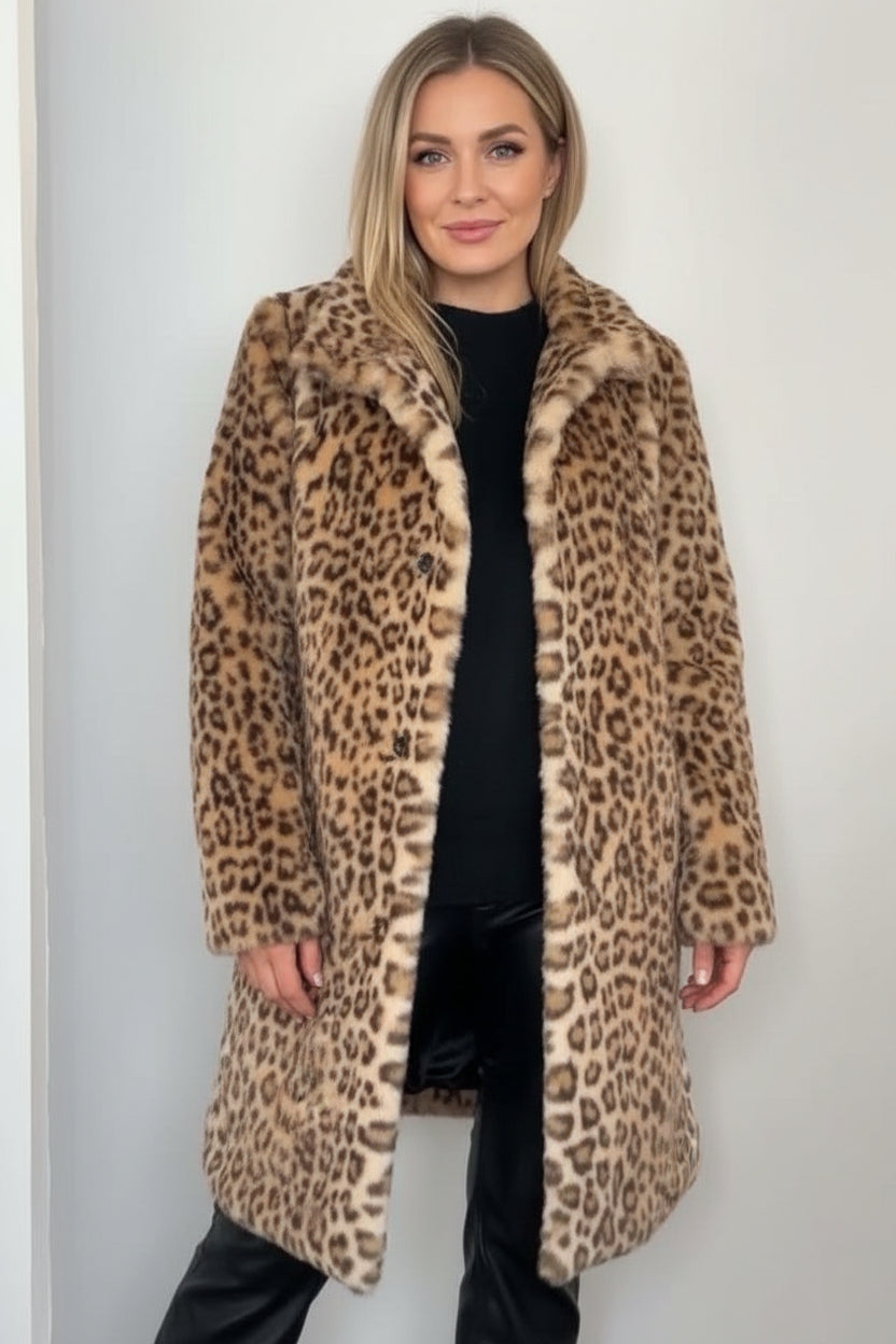 Letizia │ Elegant Leopard Coat