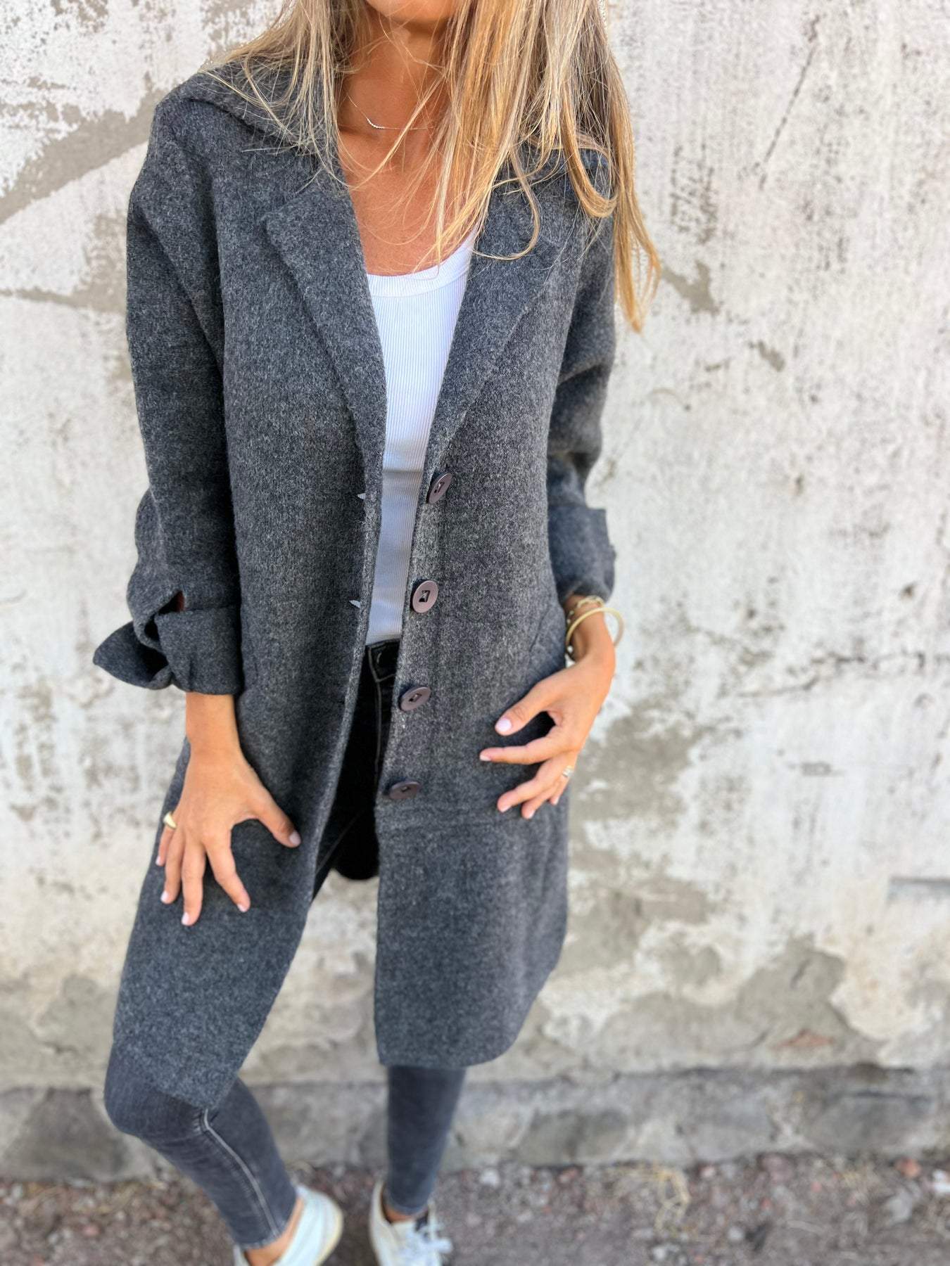 Sienna | Effortless Long Lapel Coat