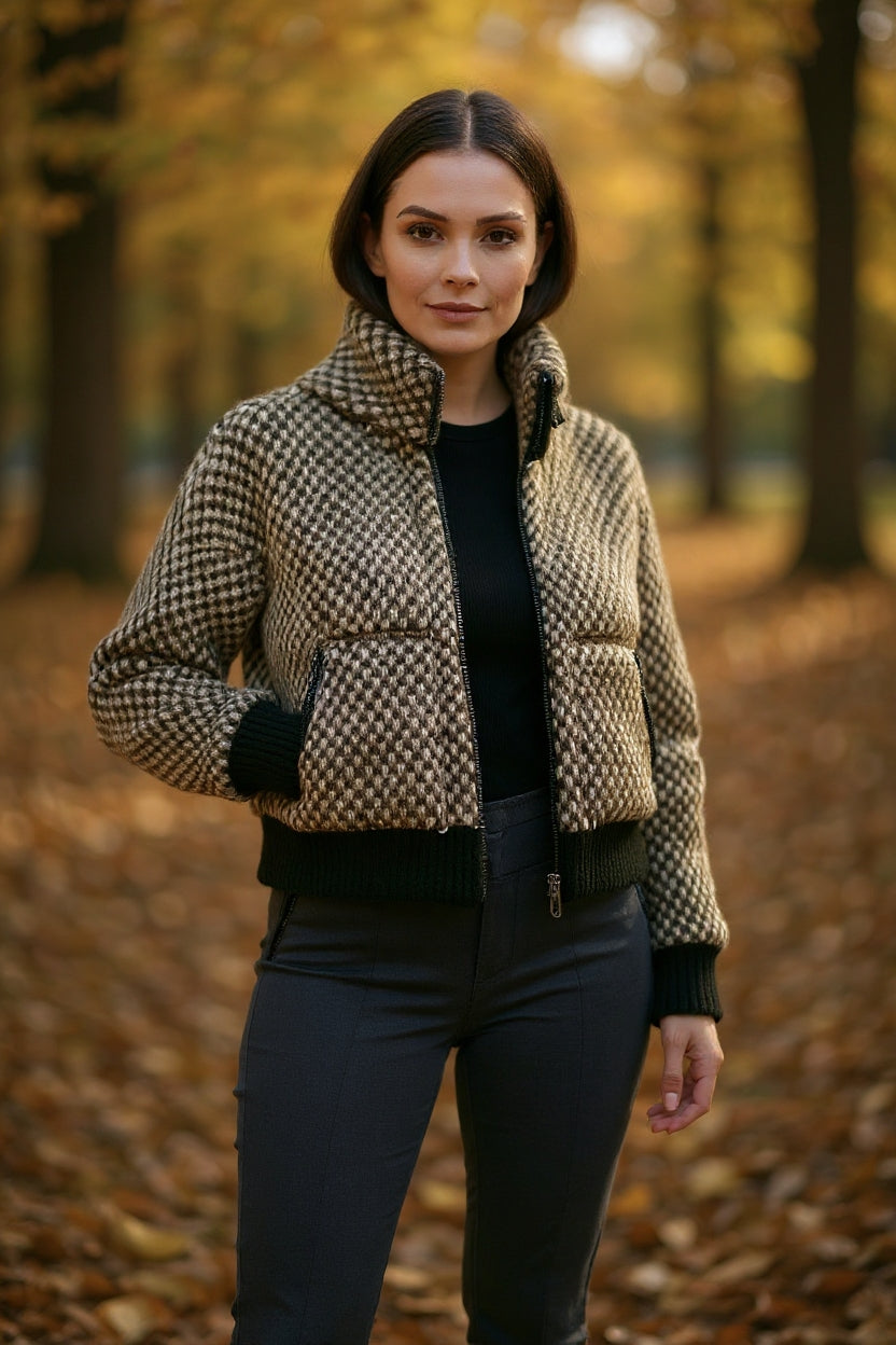 Janine- Spliced knit Jackets