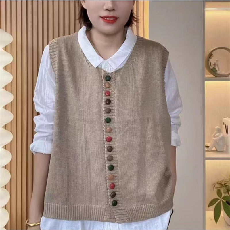 Claire | Sleeveless Knitted Vest