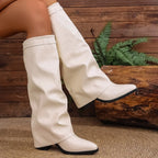 Chelsea- Fashionable Pleated High Heel