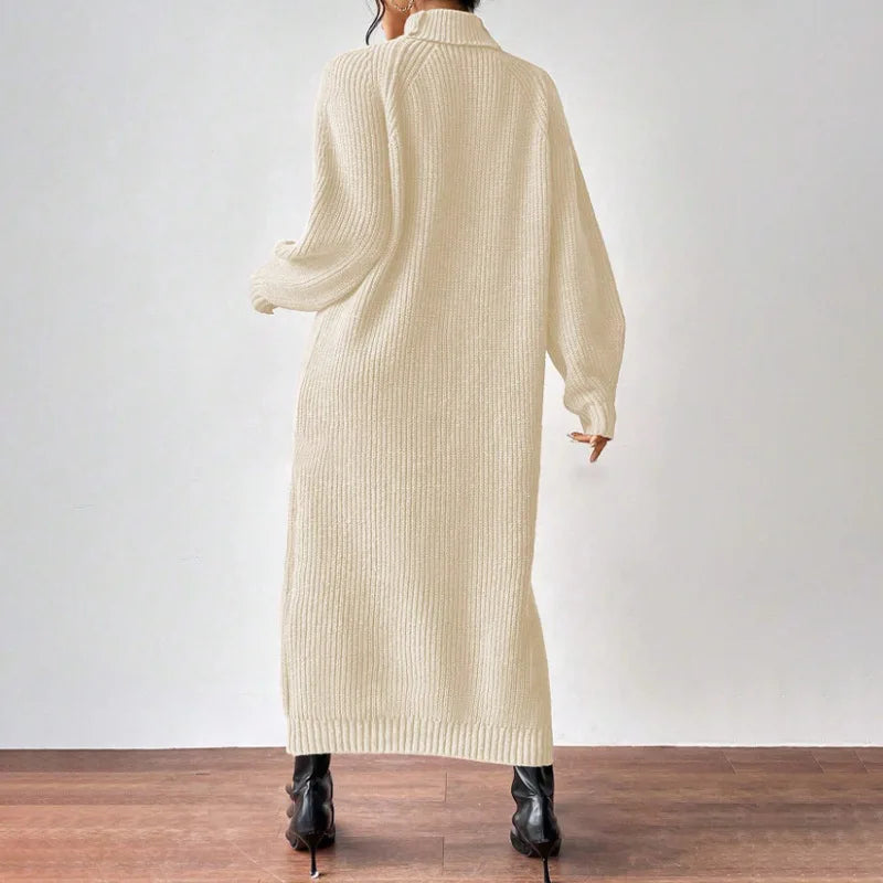 Mina- Knit Dresses with Turtleneck