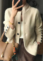 Claire – Knitted blend cardigan with buttons