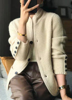 Claire – Knitted blend cardigan with buttons