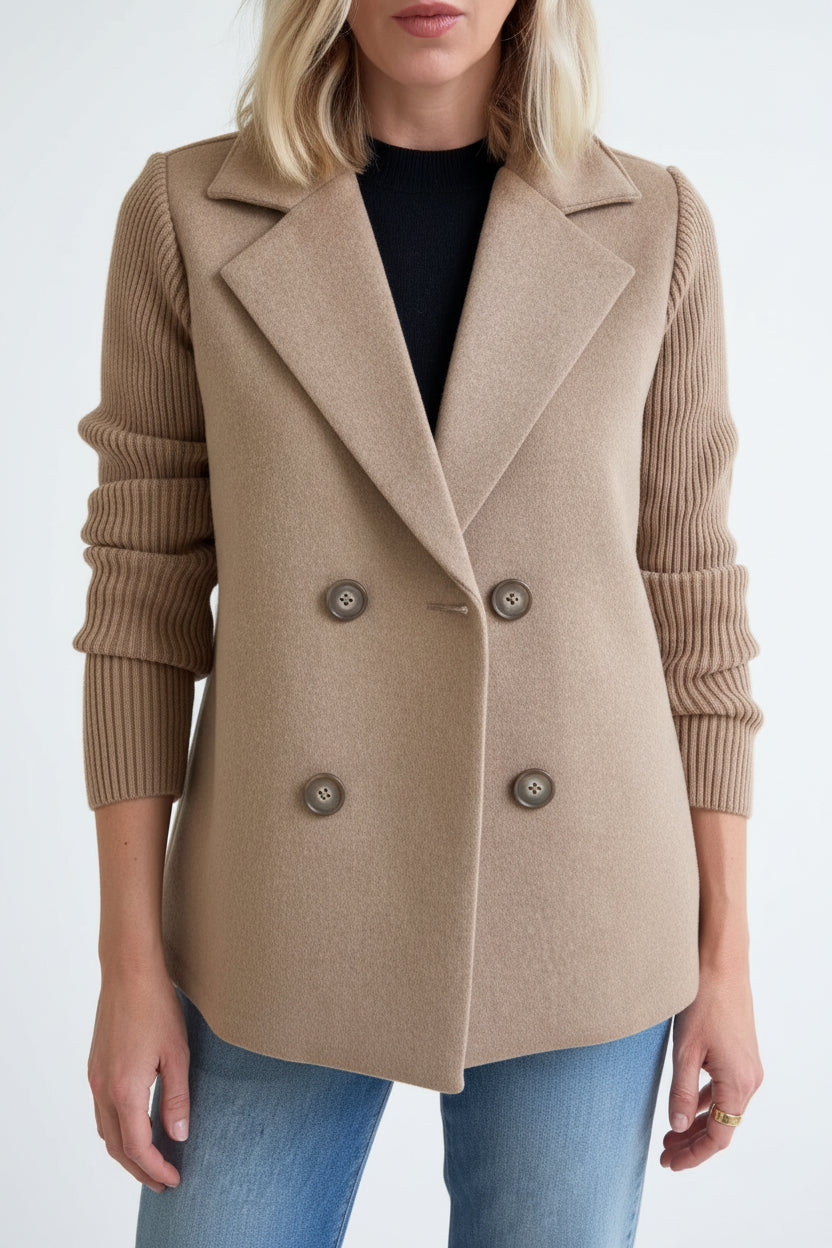 NINA | KNITTED SLEEVED BLAZER