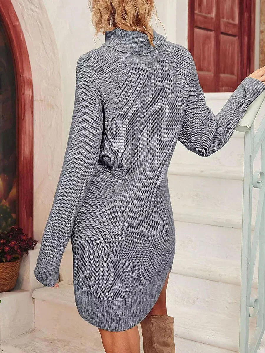 Melly - Women's Knitted Sweater Dress