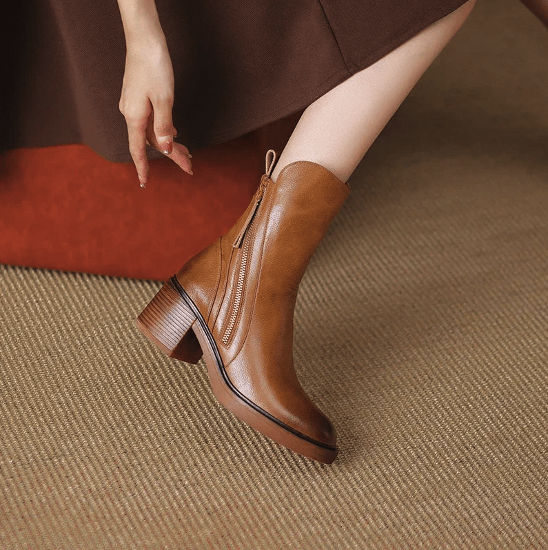 Grazia™ - Leather booties