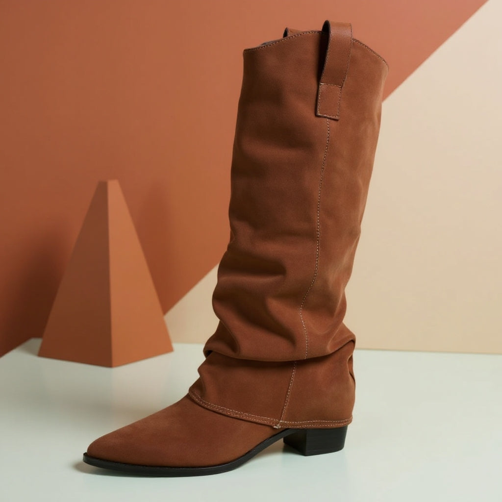 Lola- Vintage Woman Knee High Boots