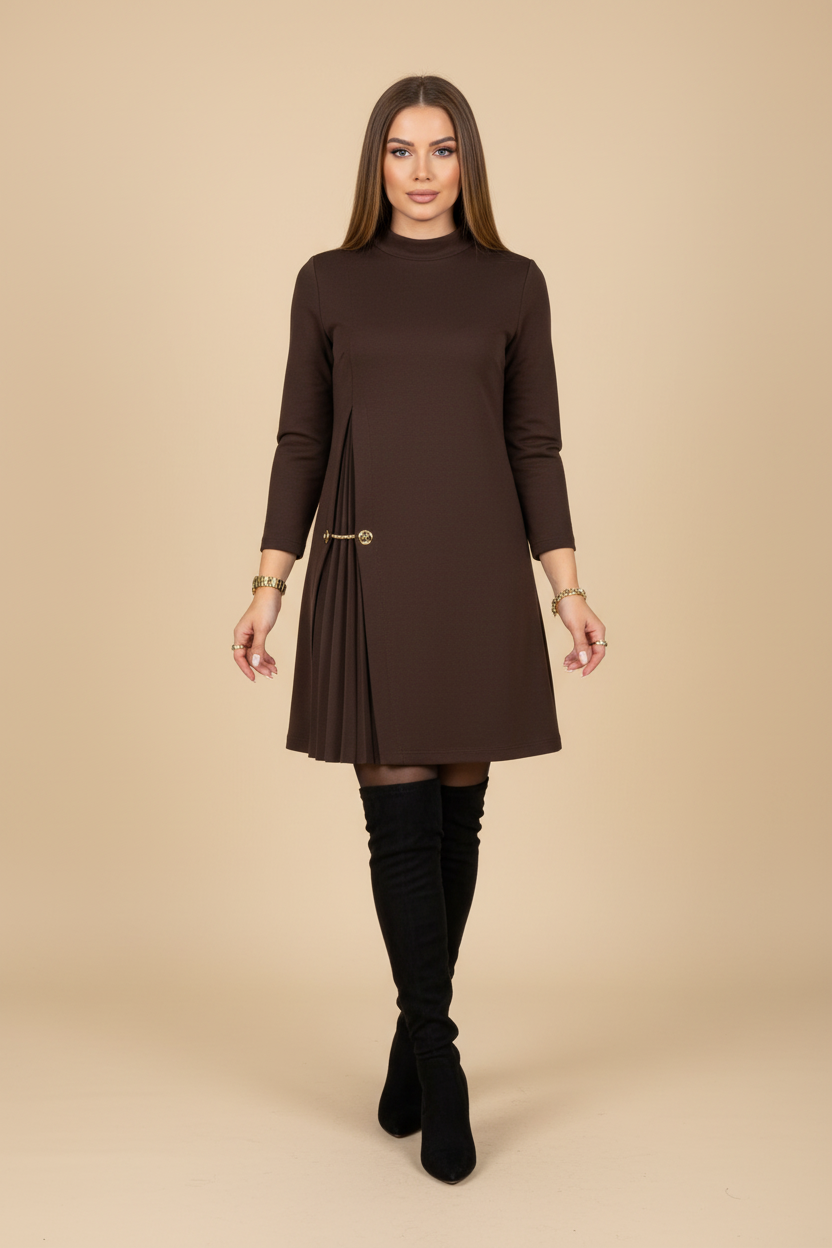 Noella™ | Elegant Pleated Dress