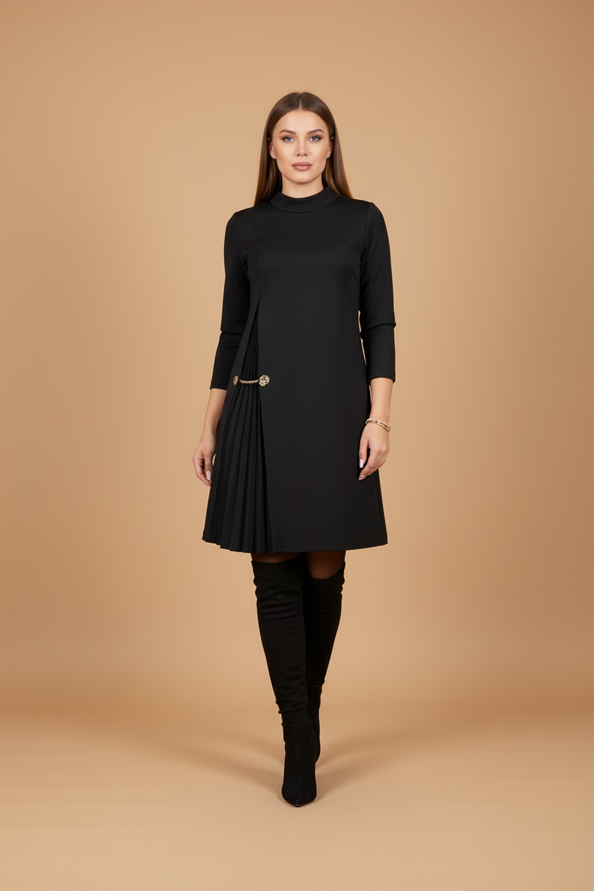 Noella™ | Elegant Pleated Dress