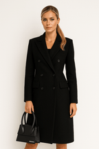 Tailored Double-Breasted Coat