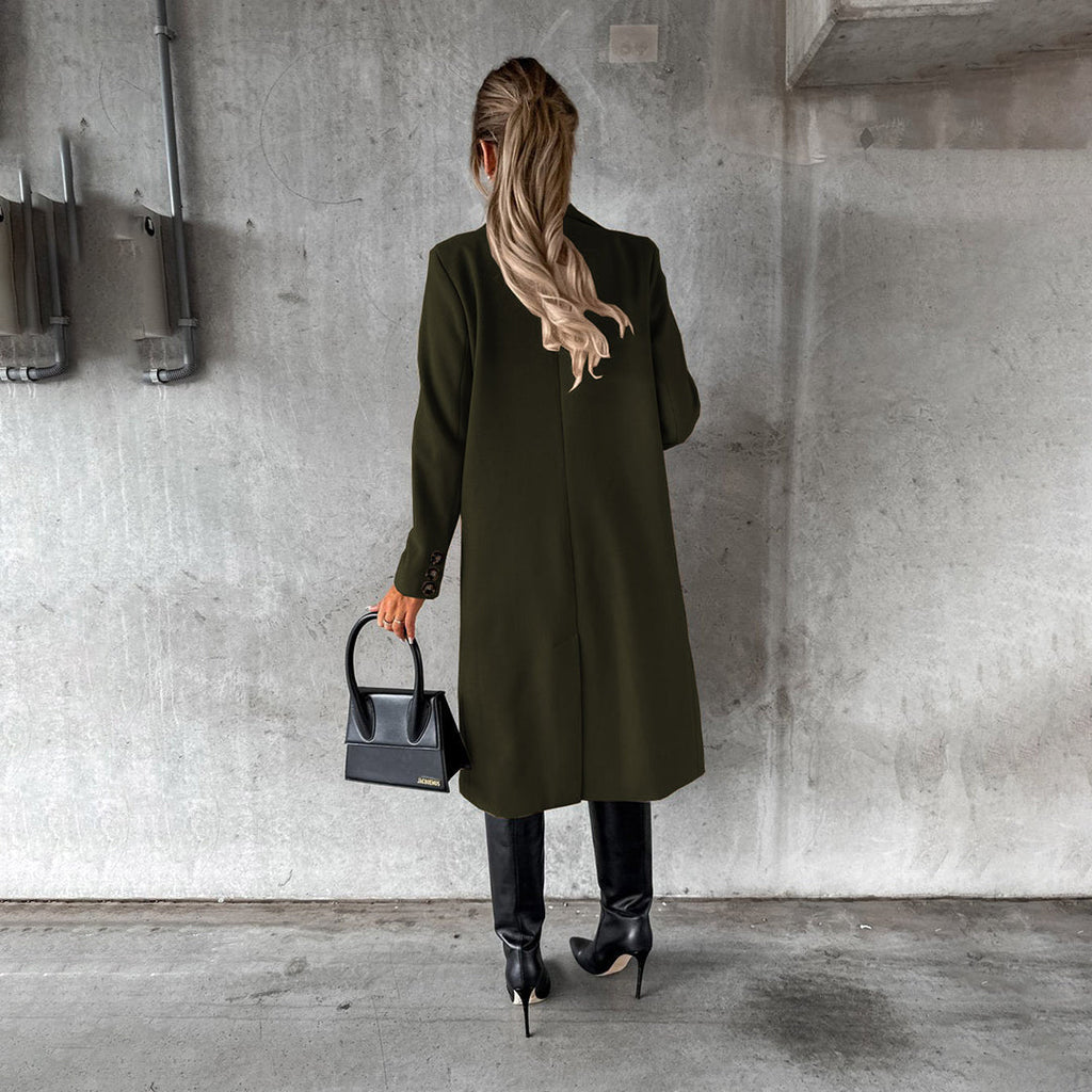Tailored Double-Breasted Coat