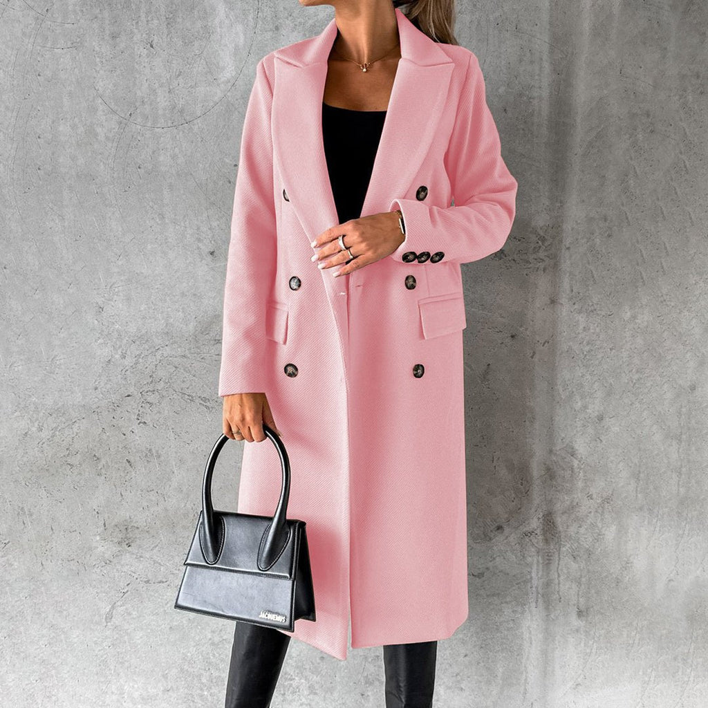 Tailored Double-Breasted Coat